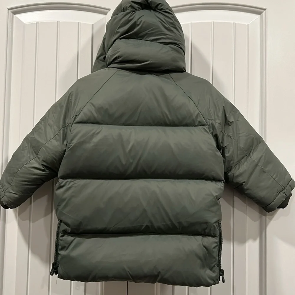 Zara Green Puffer Jacket